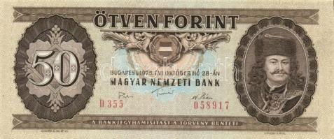 1949. 10Ft + 1969. 20Ft + 1975. 50Ft T:II+ (sarkok kopottak),I,II