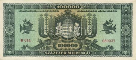 1946. 100.000MP (4x) színváltozatok közte T:I-,II