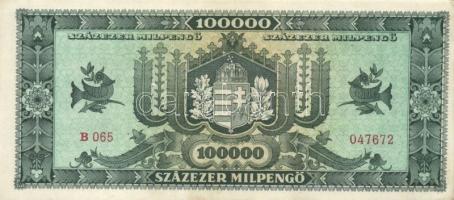 1946. 100.000MP (4x) színváltozatok közte T:I-,II