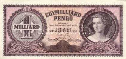 1946. 1.000.000.000P + 1.000.000.000MP vágáshibás T:II,II-