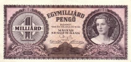 1946. 1.000.000.000P + 1.000.000.000MP vágáshibás T:II,II-