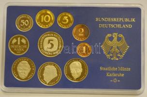 NSZK 1997. 50Pf-5M 10klf pénzérme szettben, (5x) A,D,F,G,J verdejellel T:PP GFR 1997. 50 Pfennig - 5 Mark 10 different coins in set (5x) with mint marks:A,D,F,G,J C:PP