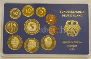 NSZK 1997. 50Pf-5M 10klf pénzérme szettben, (5x) A,D,F,G,J verdejellel T:PP
GFR 1997. 50 Pfennig - 5...