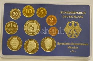 NSZK 1997. 50Pf-5M 10klf pénzérme szettben, (5x) A,D,F,G,J verdejellel T:PP
GFR 1997. 50 Pfennig - 5...