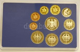 NSZK 1997. 50Pf-5M 10klf pénzérme szettben, (5x) A,D,F,G,J verdejellel T:PP
GFR 1997. 50 Pfennig - 5...