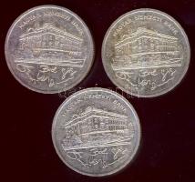 1992. 200Ft Ag "MNB" (3x) T:2
