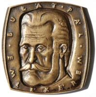 Csontos László 1939. "Bugat Pál" bronz emlékérem (79x83mm) T:2 /  1939. Pál Bugat Br commemorative medal Sign: László Csontos (79x83mm) C:2 HV-96.