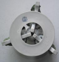 Kézzel festett jelzett sorszámozott Herendi porcelán gyertyatartó kis hibákkal / Herendi handpainted...