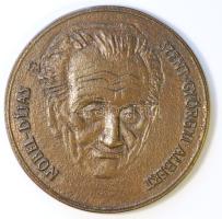 Fritz Mihály (1947-) DN. "Szent-Györgyi Albert" orvos, biokémikus bronz emlékérem (56mm) T:2 / ND. Albert Szent-Györgyi doctor, biochemist Br commemorative medal Sign: Mihály Fritz (56mm) C:XF