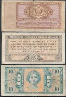 USA/katonai kiadások 1947-1973. 5c + 10c (2x) T:III,III-
USA/Military Payment Certificate 1947-1973....