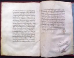 VÉDETT! 1680 I. Lipót császár által kiadott armalis (címeres-levél) Moll (Mohl) Mihály és családja r...