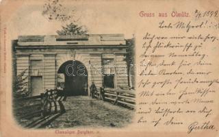 1899 Olomouc castle gate, military