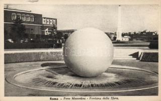 Rome Mussolini stadium, fountain