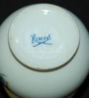 Kézzel festett Herendi jelzett porcelán vázácska Bouquet de tulipe mintával díszítve / Herendi china...