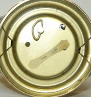 Dekoratív fém és üveg zenélő lámpás dézsmálás ellen 27cm magas