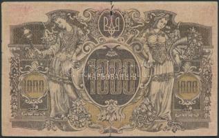 Ukrajna/Autonóm Köztársaság/Államkincstári kiadás 1918. 1000K T:III-
Ukraine/Autonomous Republic/Sta...