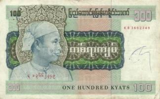 Burma 1976. 100K T:III Burma 1976. 100 Kyats C:F