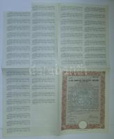 1944. A Magyar Királyság 3%-kal kamatozó törlesztéses kölcsönének 10q / 400P-ős búzakötvénye + 25q /...