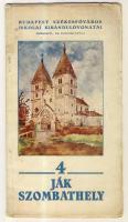 Ják, Szombathely. Budapest székesfőváros iskolai kirándulóvonatai. 4. Szerk.: Bodnár Gyula. Bp. 1935. (Budapest székesfőv.). Kihajtható térképekkel. Szövegközti fotókkal illusztrált.