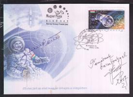 2005 Farkas Bertalan FDC Farkas Bertalan és a bélyegtervező Székely Károly saját kezű aláírásával (foltos)