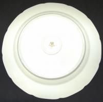 Apró virágokkal díszített C.T. Altwasser jelzett német porcelán leves tál és kínáló tál / German chi...