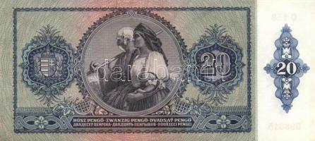 1941. 20P (2x) egymás utáni sorszámmal! T:I