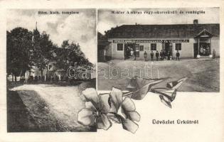 Úrkút Mekler Ambrus vegyeskereskedésével és vendéglőjével