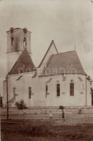 Mezőtelegd Calvinist church struck by lightning, photo