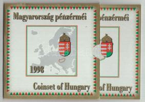 1998. 50f-200Ft 10klf db, benne 2klf 100Ft és 200Ft Ag "Deák" + 1db 100Ft "1848-49-es...