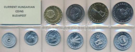 1986. 2f-20Ft 10db klf érmés forgalmi sor fóliatokban T:1