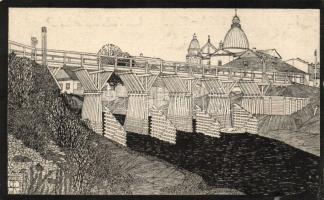 Luzk wooden bridge s: Julius Richter