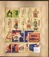 215 db gyufacímke közepes albumban