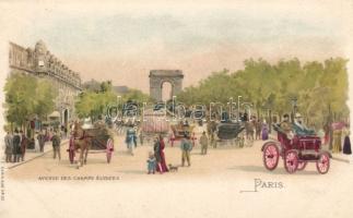 Paris Champs Elysses litho