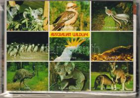 11 db ausztrál és 13 db kanadai modern városképes és állatos lap