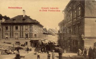 Selmecbánya Kossuth square, Deák street