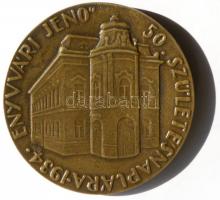 Pátzay Pál (1896-1979) 1934. "Enyvvári Jenő" filozófus bronz emlékérem (80mm) T:2 /
1934. ...