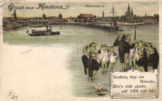 Konstanz frogs litho