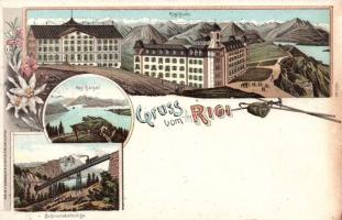 1898 Rigi litho