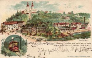 1899 Maria Trost electric railway litho