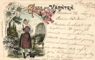 1897 Kärnten, folklore litho