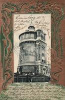 Braunschweig, Wasserthurm / tower, Art Nouveau Emb. litho