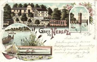 1897 Nedlitz with Restaurant Römerschanze litho (EK)