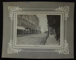 1910 Honolulu utcakép. Zsoldos Elek fotója / Honolulu street-view. Photo of Elek Zsoldos 22x18 cm