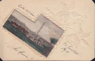 Tata-Tóváros Gépház, dombordíszítésű lap (b)