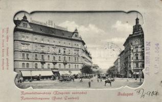 Budapest VII. Rottenbiller utca, Központi Szálloda, Divald