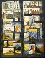 612 db magyar, osztrák és német levélzáró / reklámbélyeg az 1900-1910-es évekből / 612 Hungarian, Au...