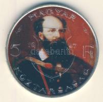 1947. 5Ft Ag "Kossuth" hátlapon Batthyány Lajos festett portréja! Tanúsítvánnyal T:2