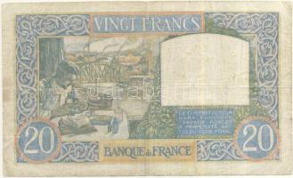 Franciaország 1940. 20Fr T:III France 1940. 20 Francs C:F