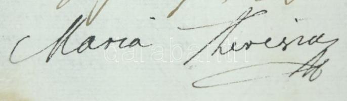 1752 Mária Terézia hosszadalmas, katonai tárgyú levele herceg Lobkowitz József katonai főparancsnokn...