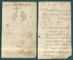 cca 1560 Sylvester Shaffmann friesachi nemesember emlékkönyvéből származó nyolc lap. Az emlékkönyvbe...